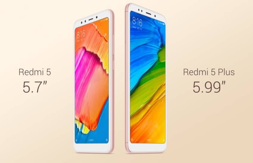 Redmi 5 & Redmi 5 Plus with 18:9 Display 