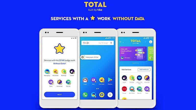 Hike 'Total' to Let Users Access Services Without Active Data