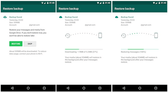 New Agreement Now Change to WhatsApp Backups in Google Drive