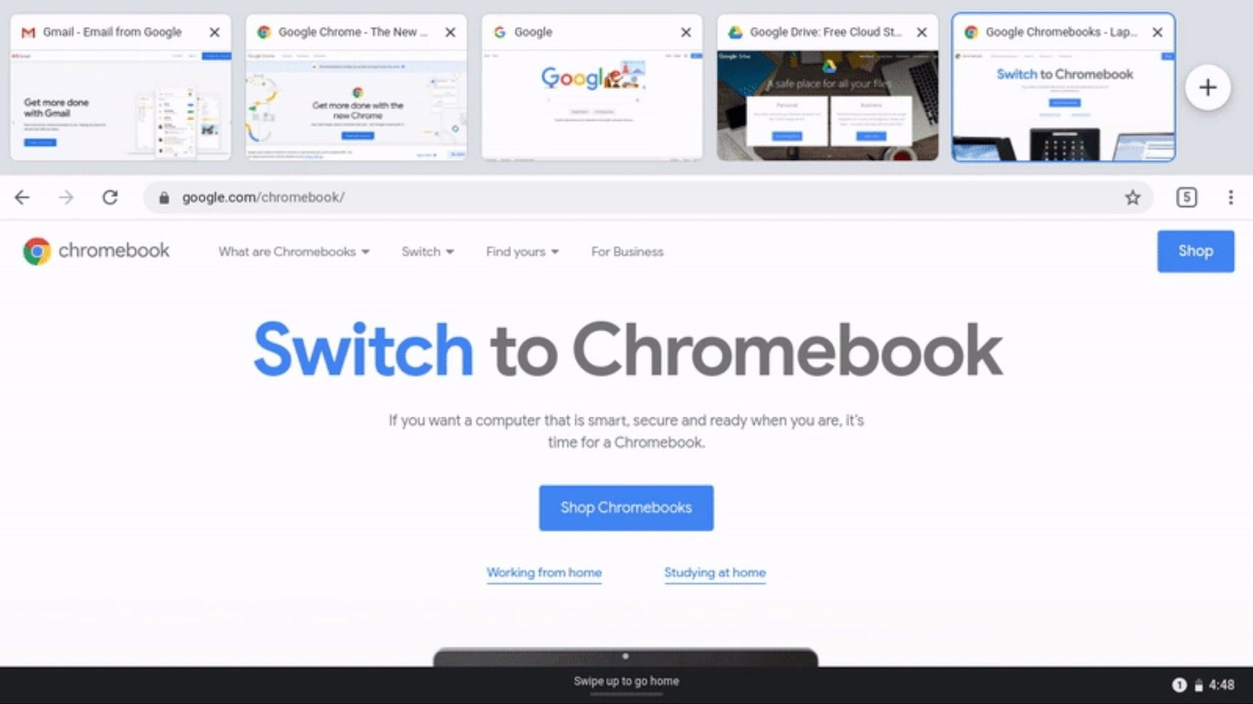 Android Like Gesture Navigation & Touch Friendly Tab Strip Coming to Chromebook Tablet Mode